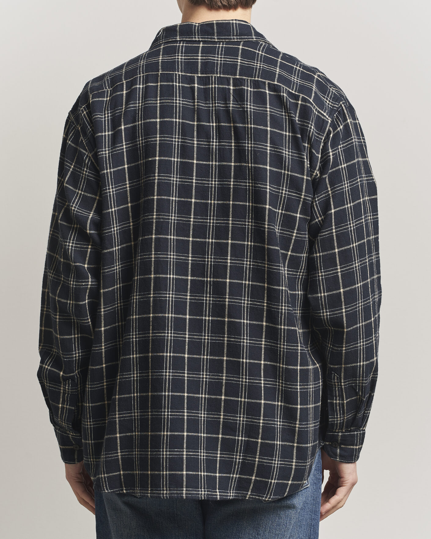 Herre | Skjorter | Nudie Jeans | Julian Checked Worker Shirt Black