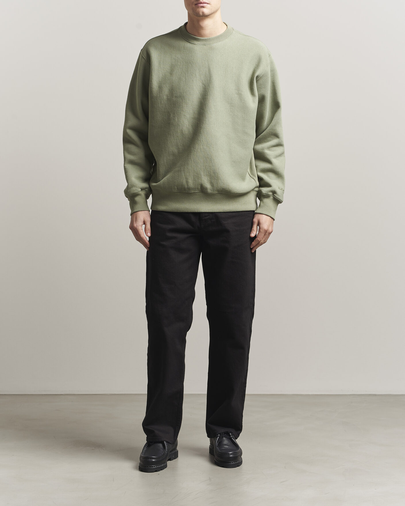 Herre | Trøjer | Nudie Jeans | Hasse Crew Neck Sweatshirt Green
