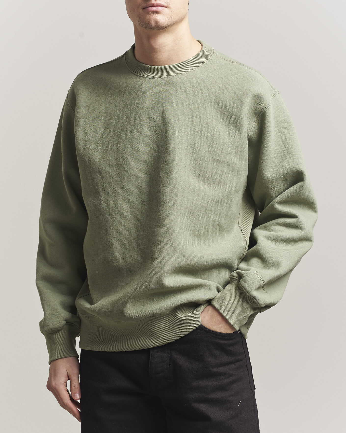 Herre | Trøjer | Nudie Jeans | Hasse Crew Neck Sweatshirt Green