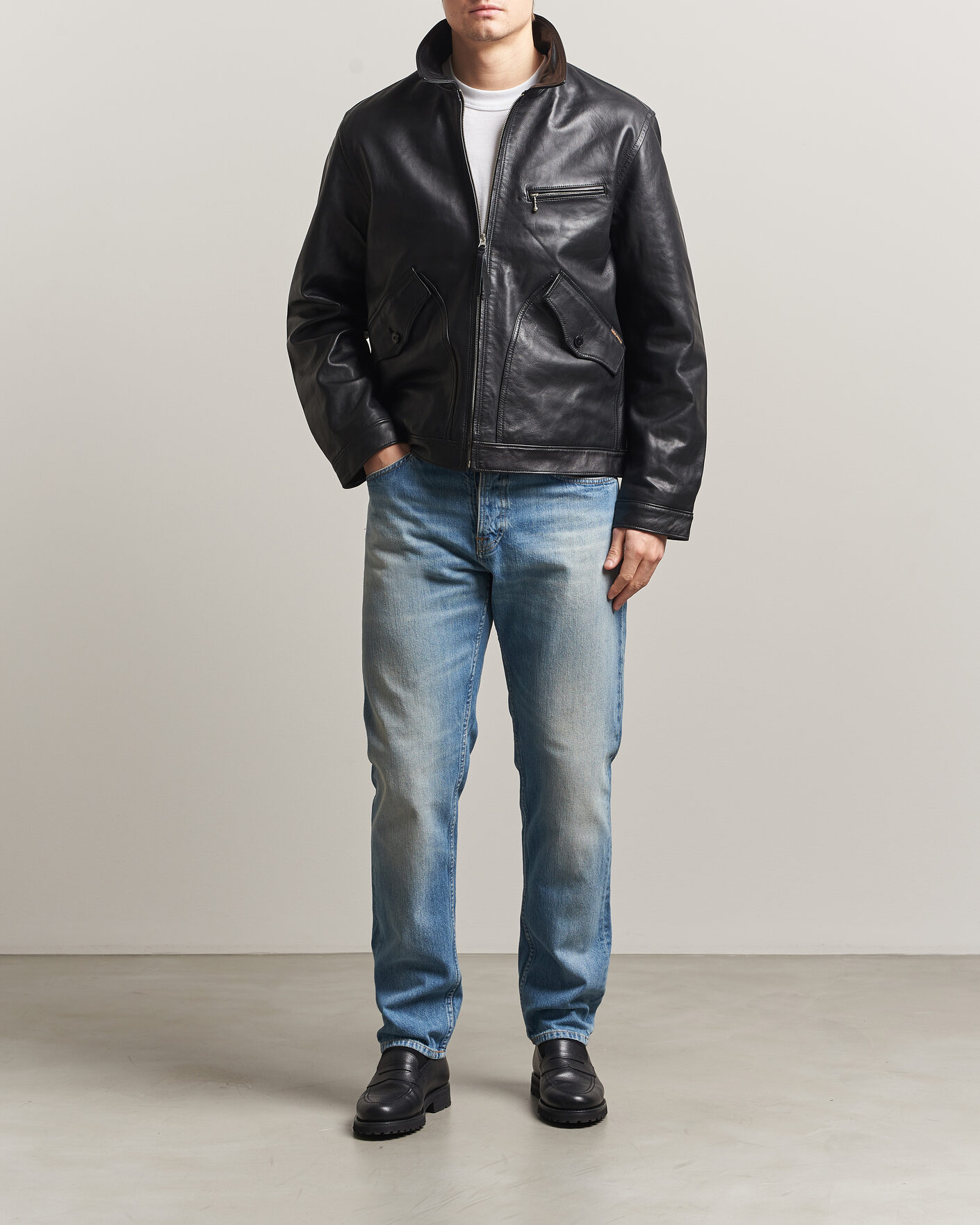 Herre | Jakker | Nudie Jeans | Blake Leather Jacket Black