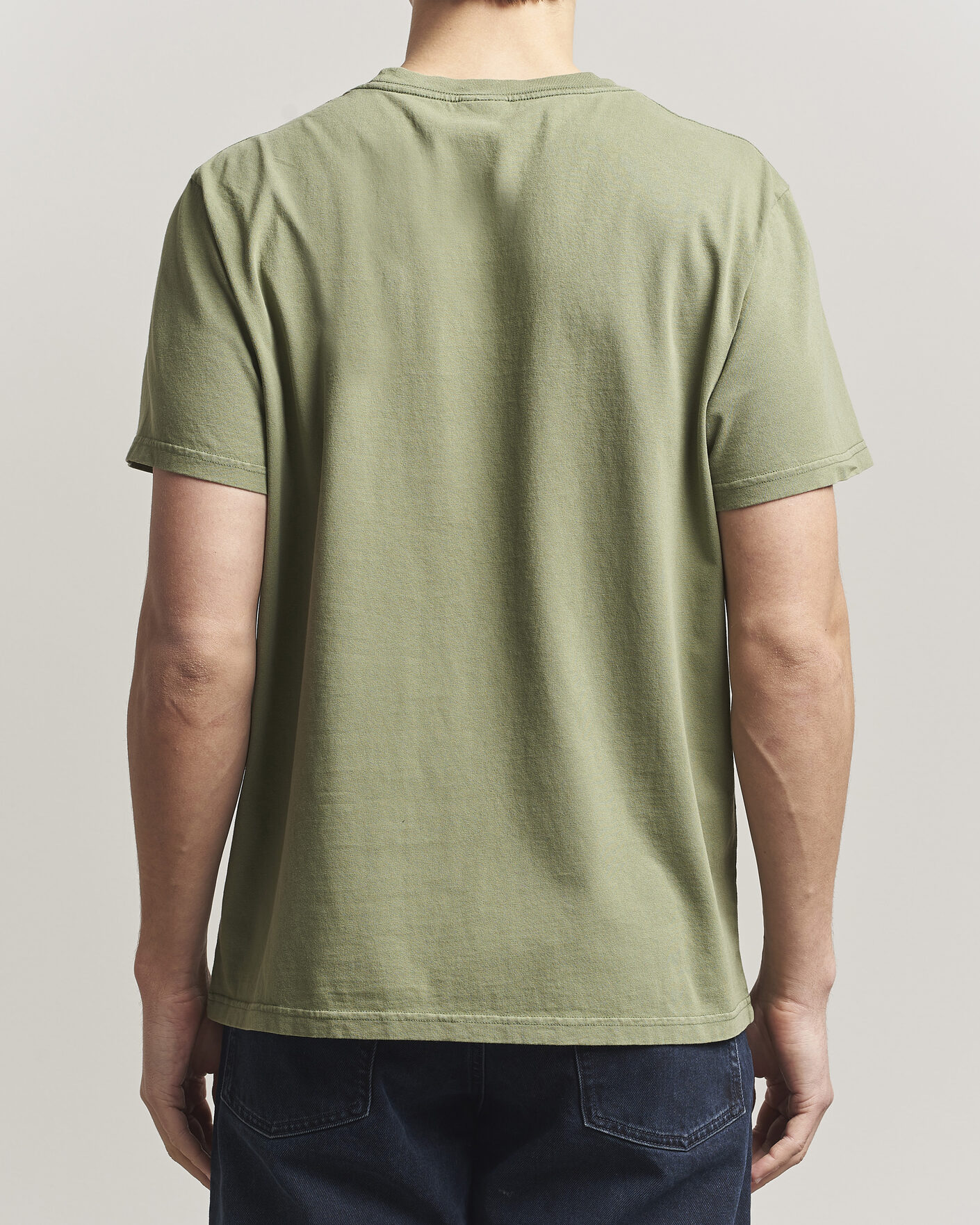 Herre | T-Shirts | Nudie Jeans | Roy Printed T-Shirt Green