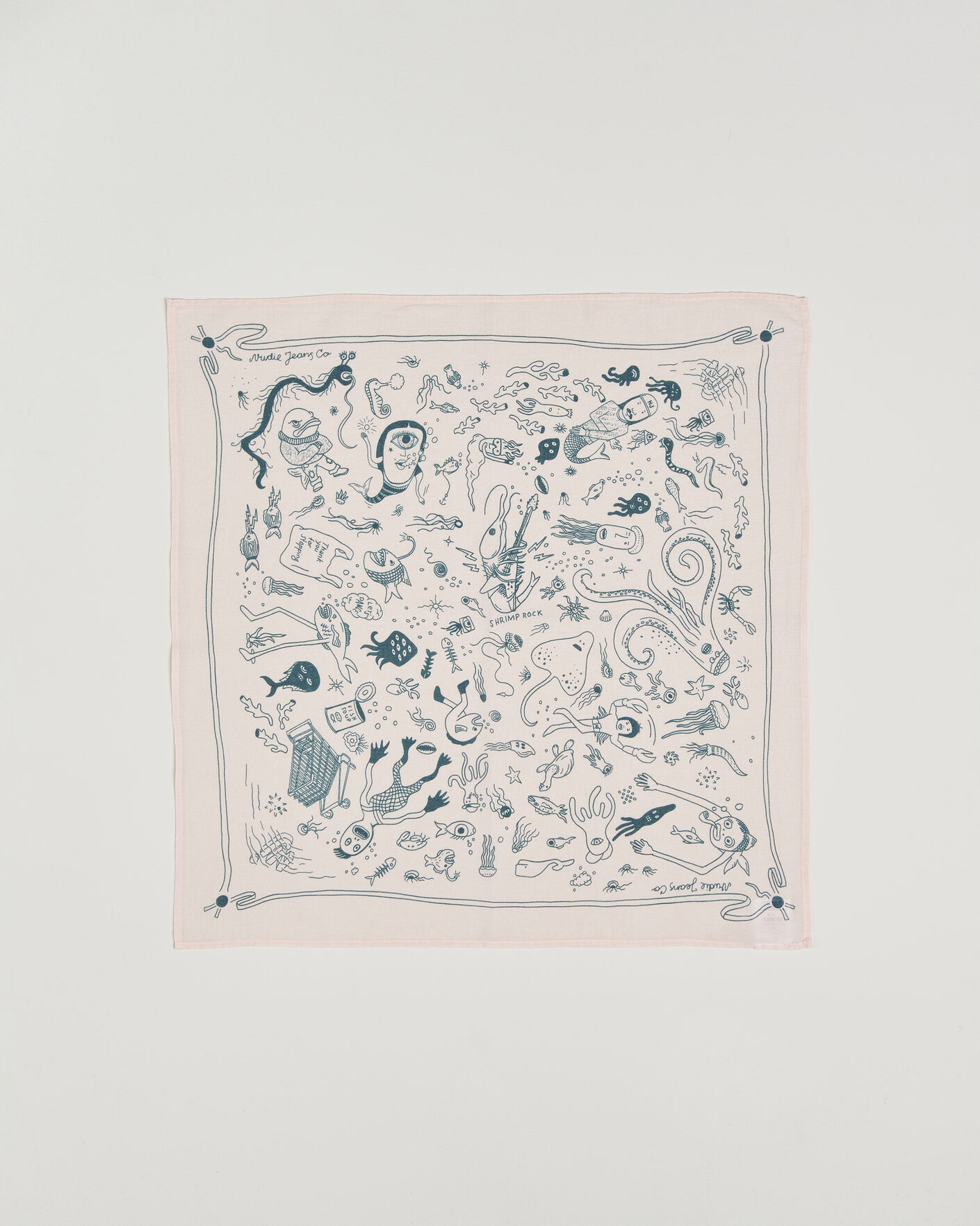 Herre | Tørklæde | Nudie Jeans | Ingrid Printed Bandana Pink