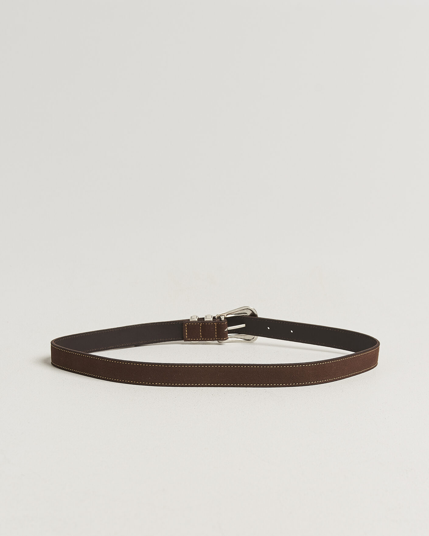 Herre | Bælter | Nudie Jeans | Western Suede Belt Dark Brown