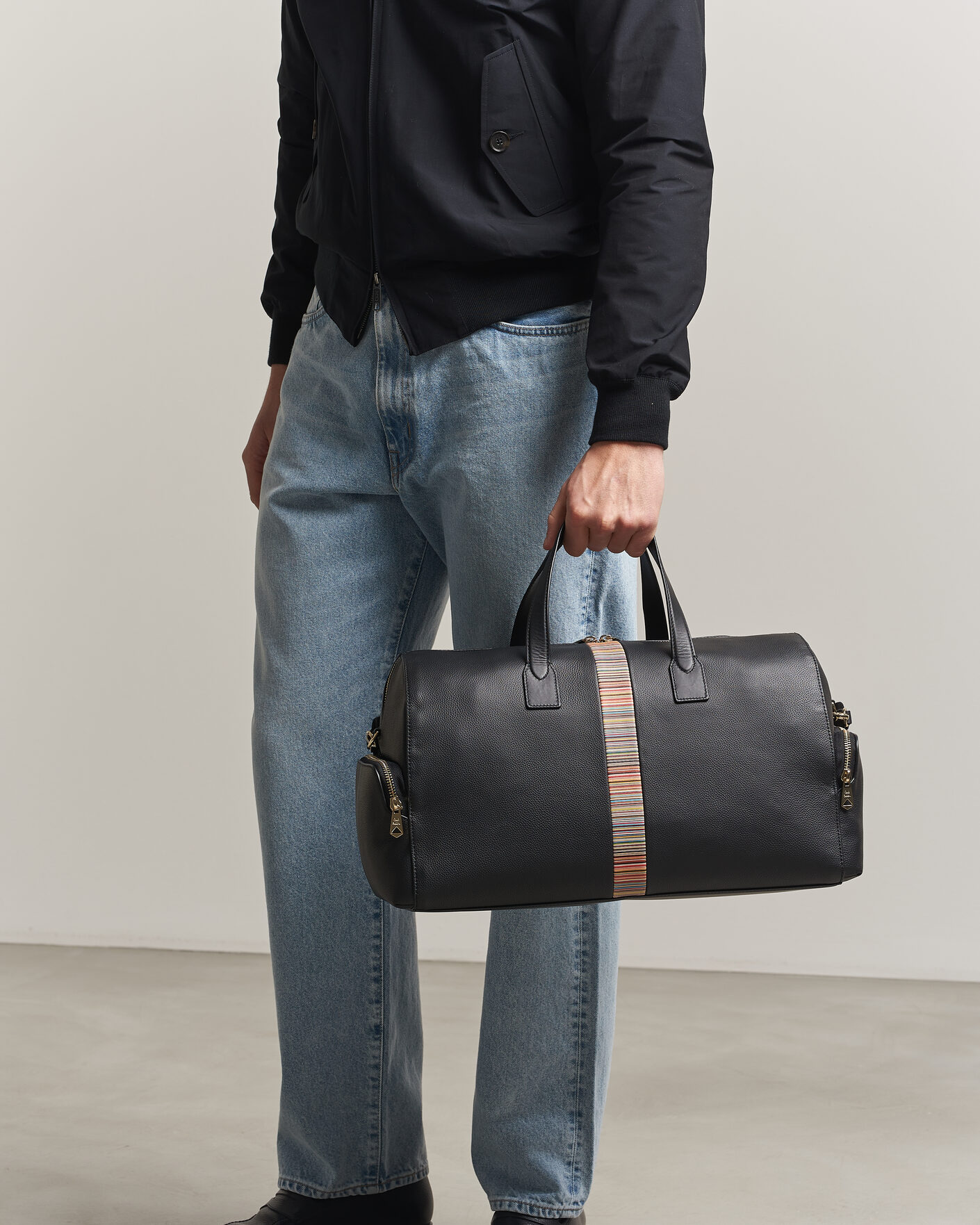 Herre | Tasker | Paul Smith | Signature Trim Holdall Black