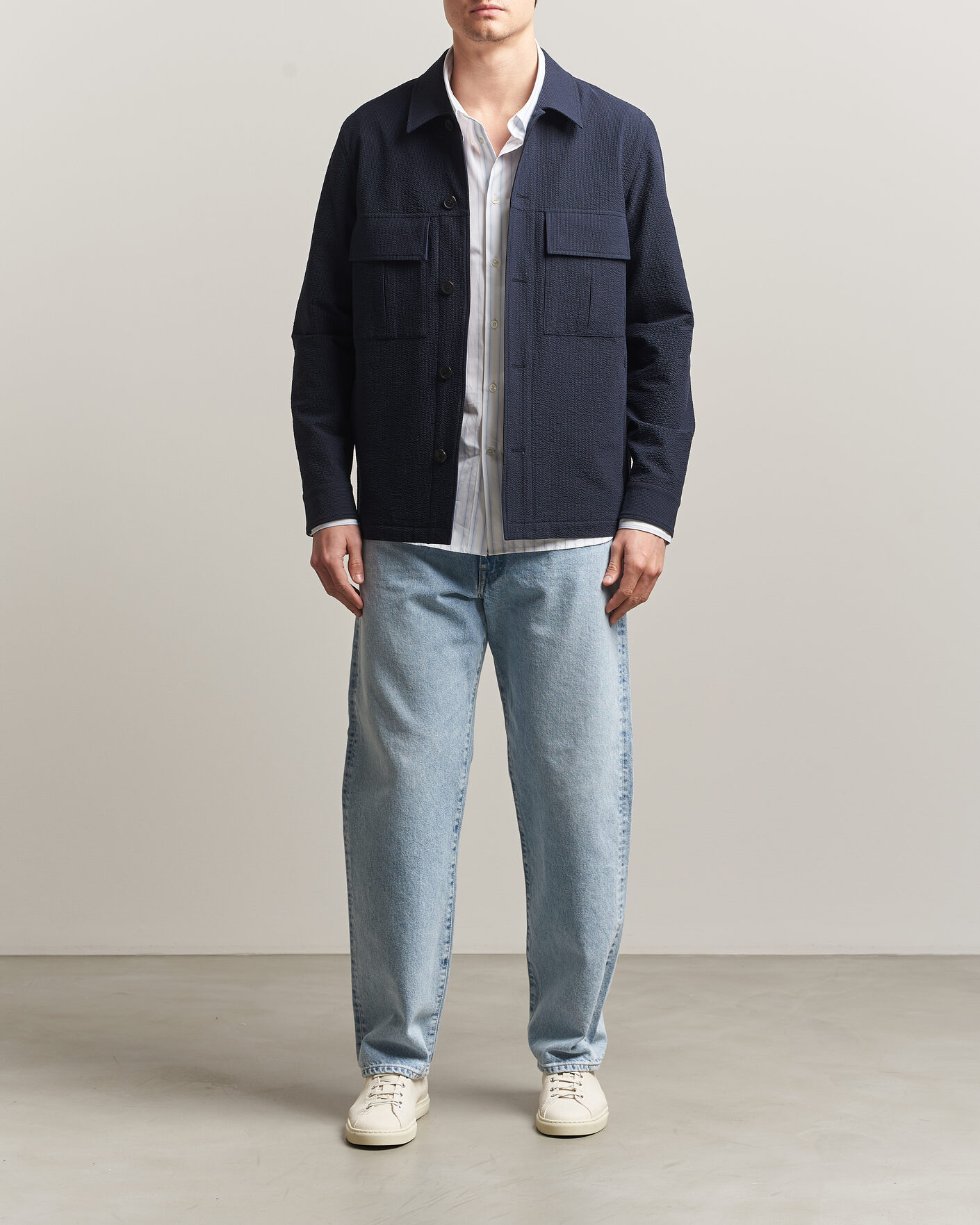Herre | Skjorter | Paul Smith | Cotton Overshirt Navy