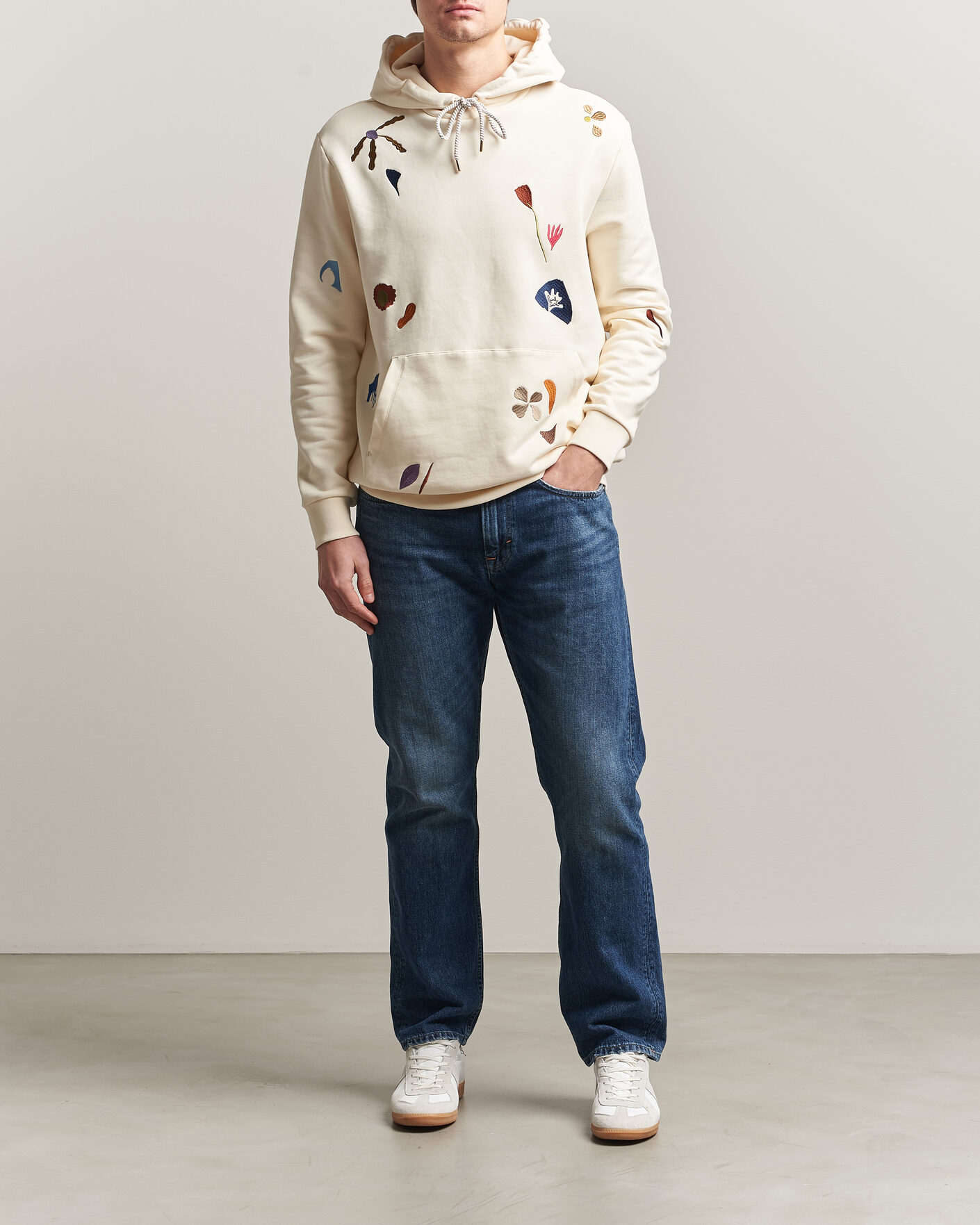 Herre | Trøjer | Paul Smith | Embroidered Hoodie White