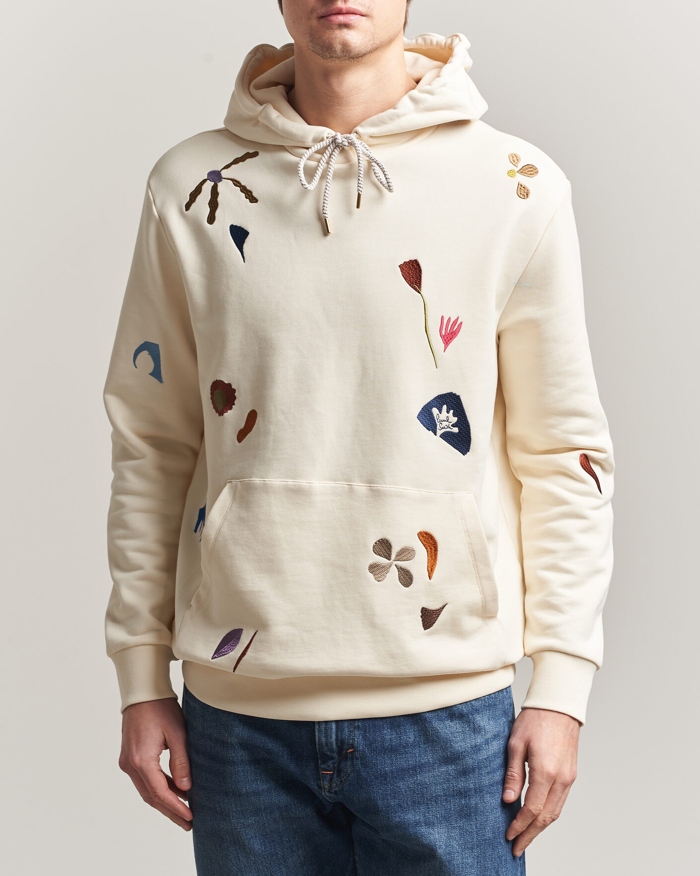 Herre | Trøjer | Paul Smith | Embroidered Hoodie White