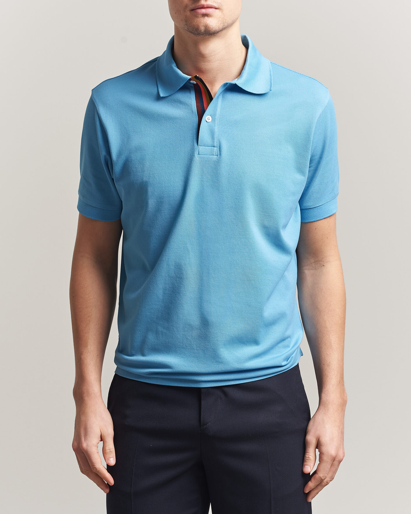 Herre | Polotrøjer | Paul Smith | Placket Stripe Polo Blue