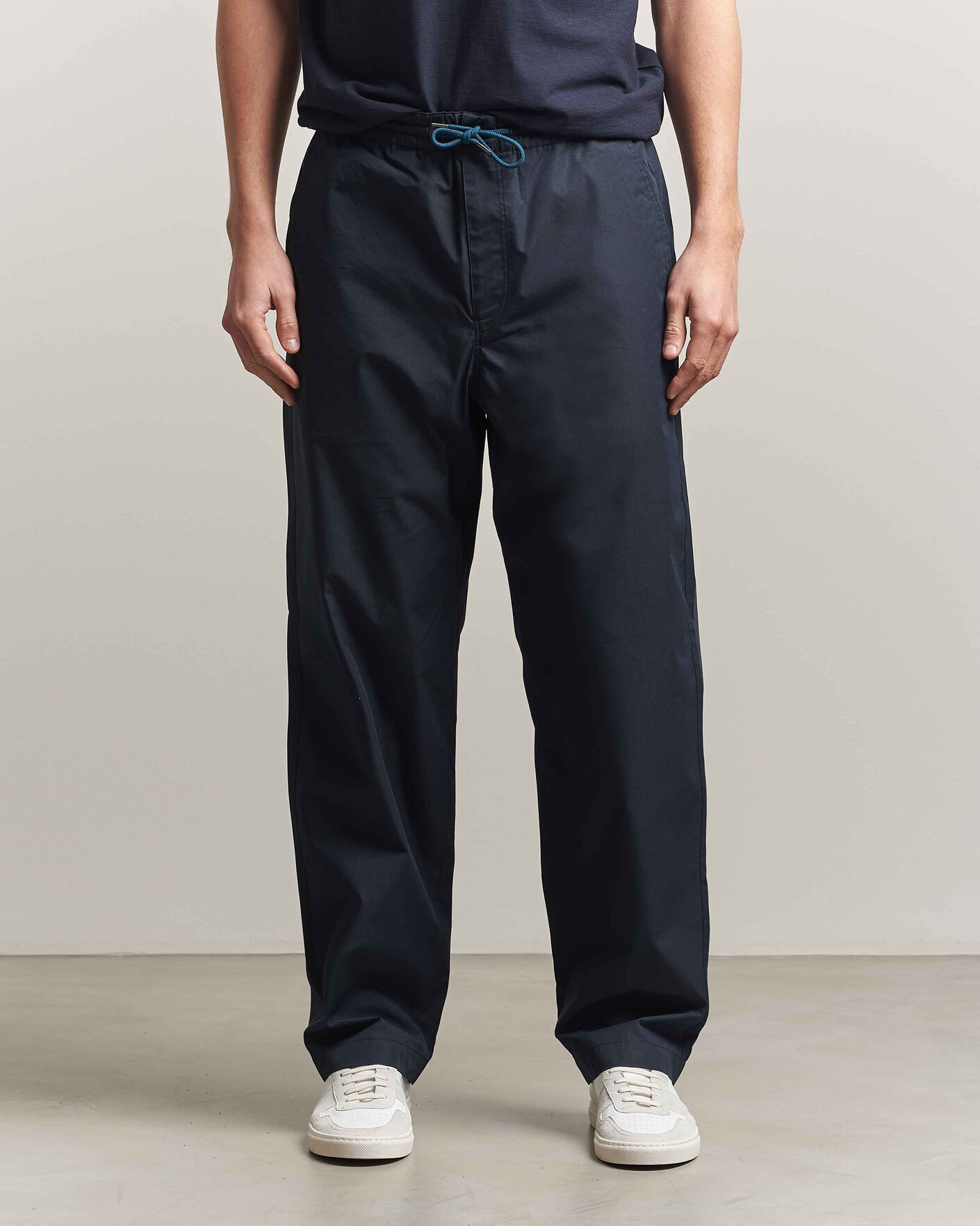Herre | Bukser | PS Paul Smith | Casual Cotton Drawstring Trousers Navy