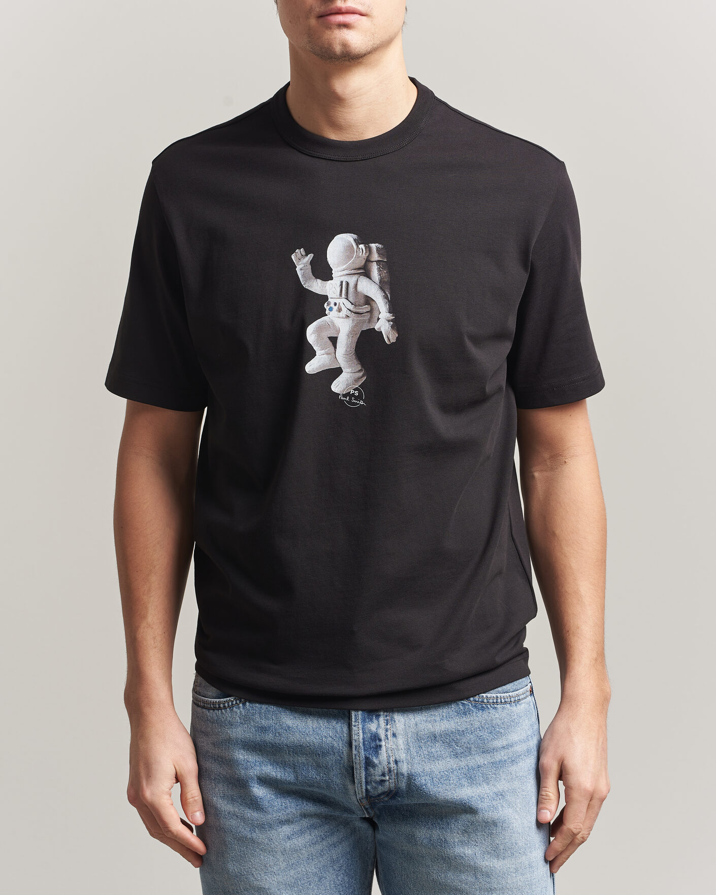 Herre | T-Shirts | PS Paul Smith | Astronaut Printed T-Shirt Black