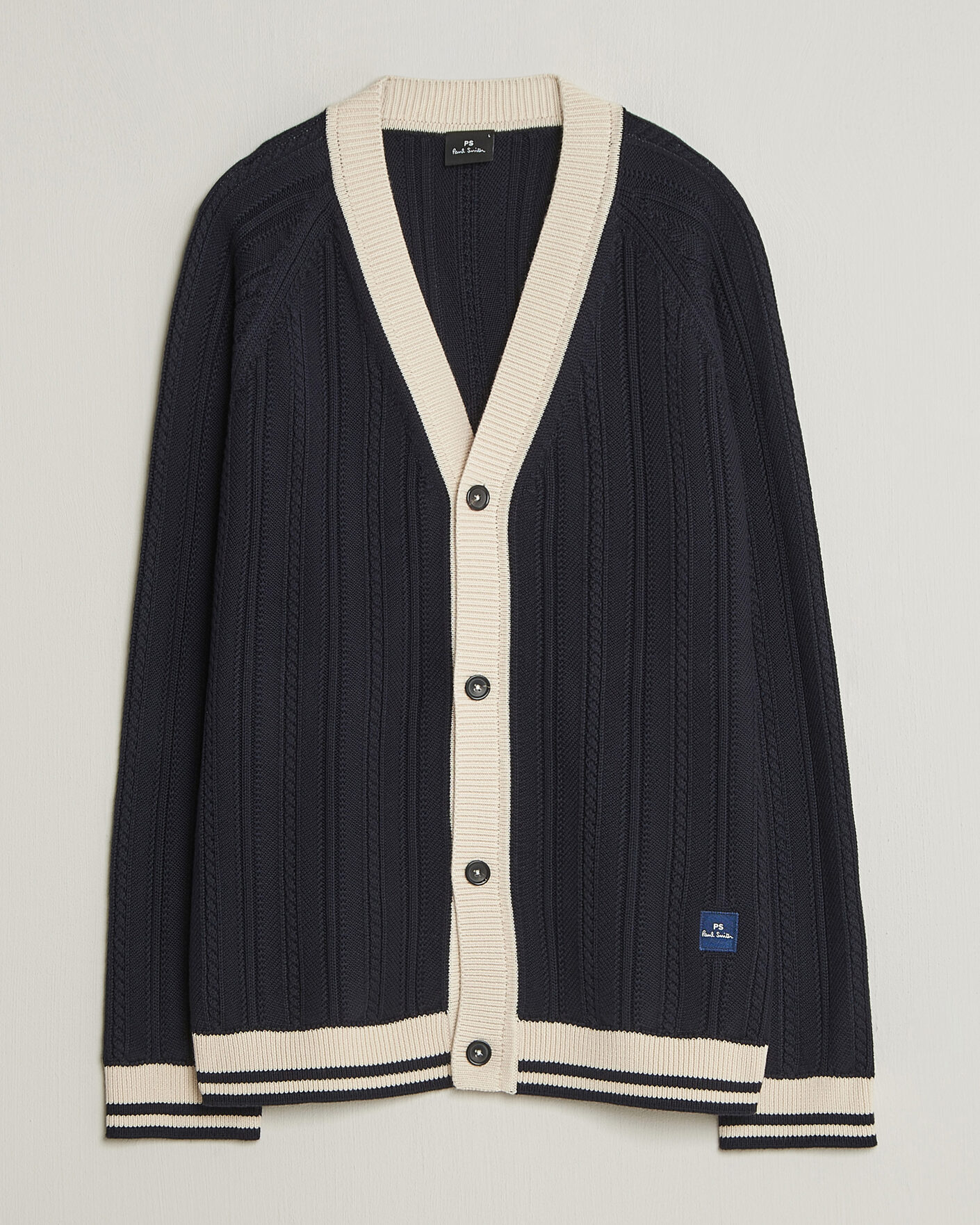 Herre | Trøjer | PS Paul Smith | Cotton Knitted Cardigan Navy