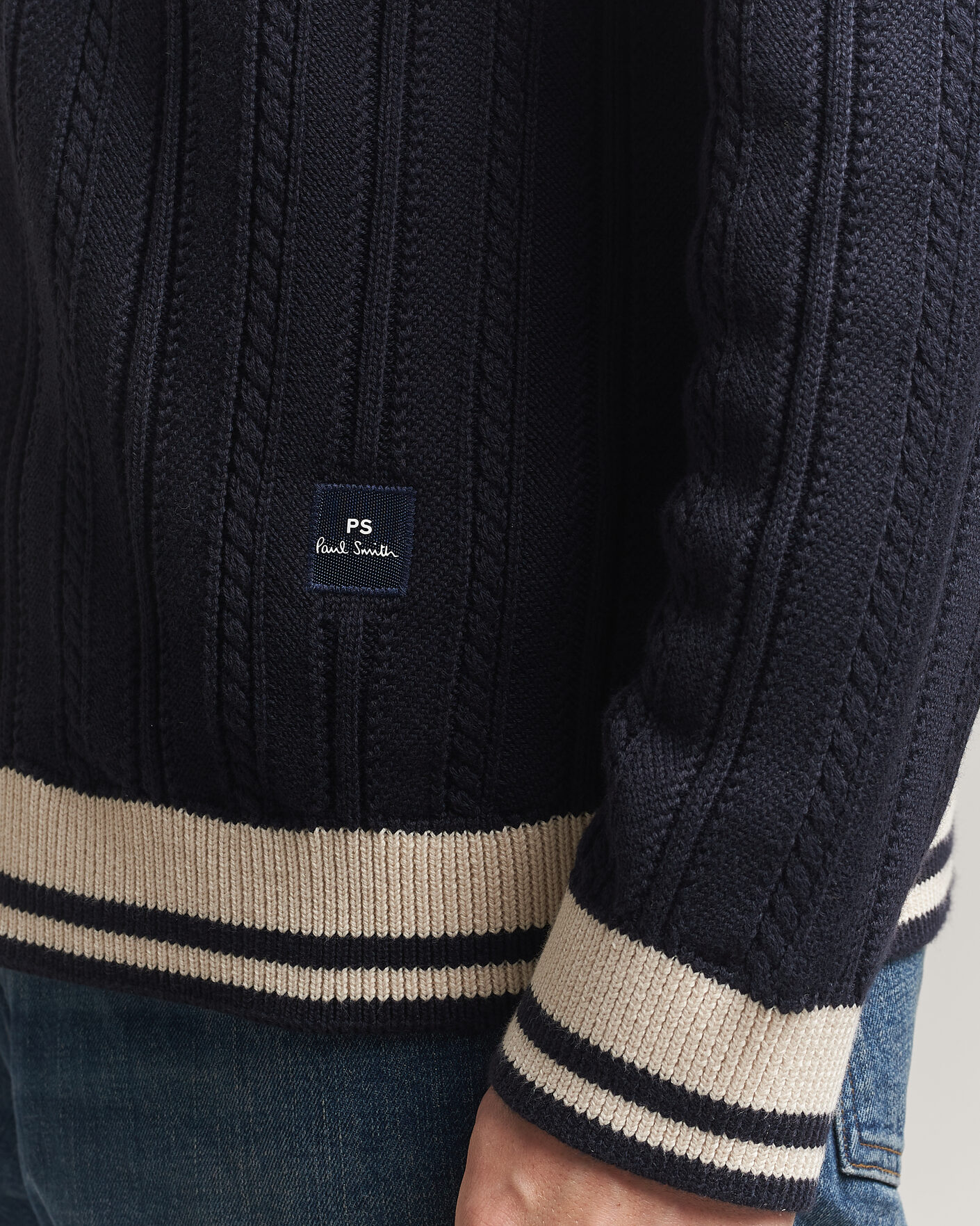 Herre | Trøjer | PS Paul Smith | Cotton Knitted Cardigan Navy