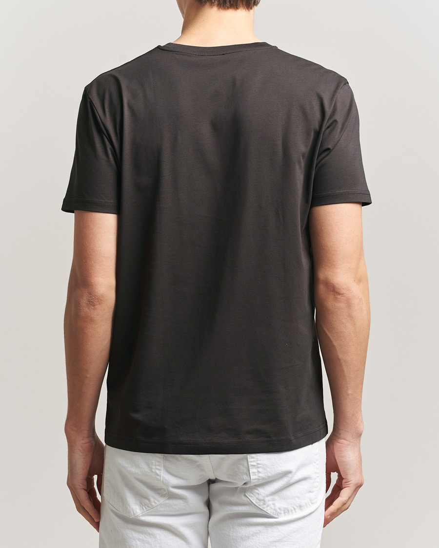 Herre | T-Shirts | Sunspel | Riviera Midweight T-Shirt Dark Chocolate