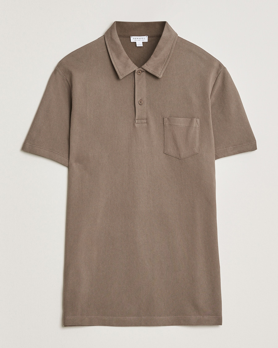 Herre | Polotrøjer | Sunspel | Riviera Polo Shirt Dark Cedar