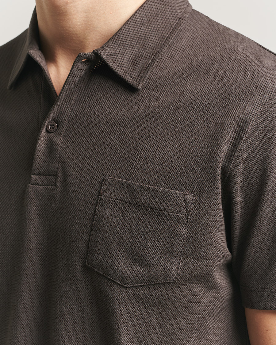 Herre | Polotrøjer | Sunspel | Riviera Polo Shirt Dark Chocolate