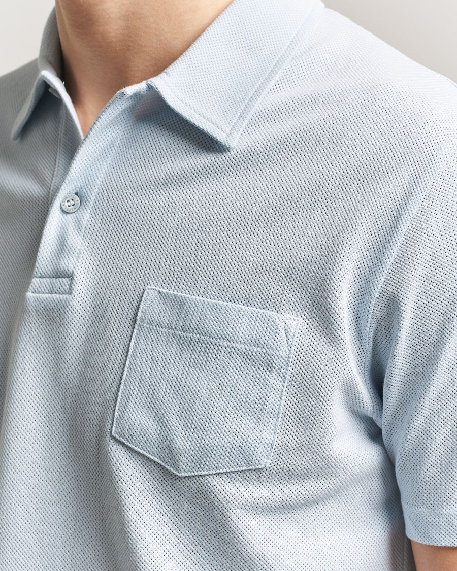 Herre | Polotrøjer | Sunspel | Riviera Polo Shirt Pastel Blue