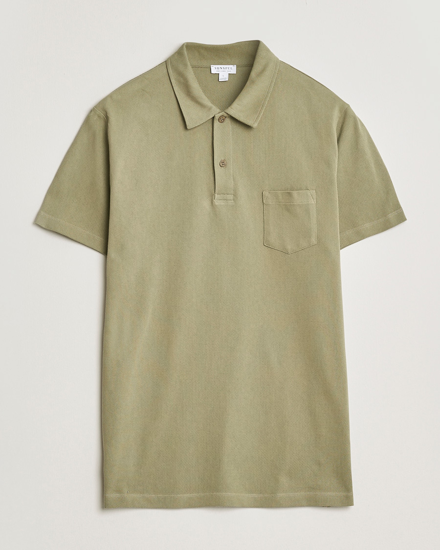 Herre | Polotrøjer | Sunspel | Riviera Polo Shirt Pistachio