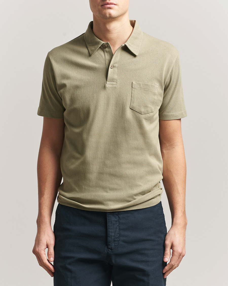 Herre | Polotrøjer | Sunspel | Riviera Polo Shirt Pistachio