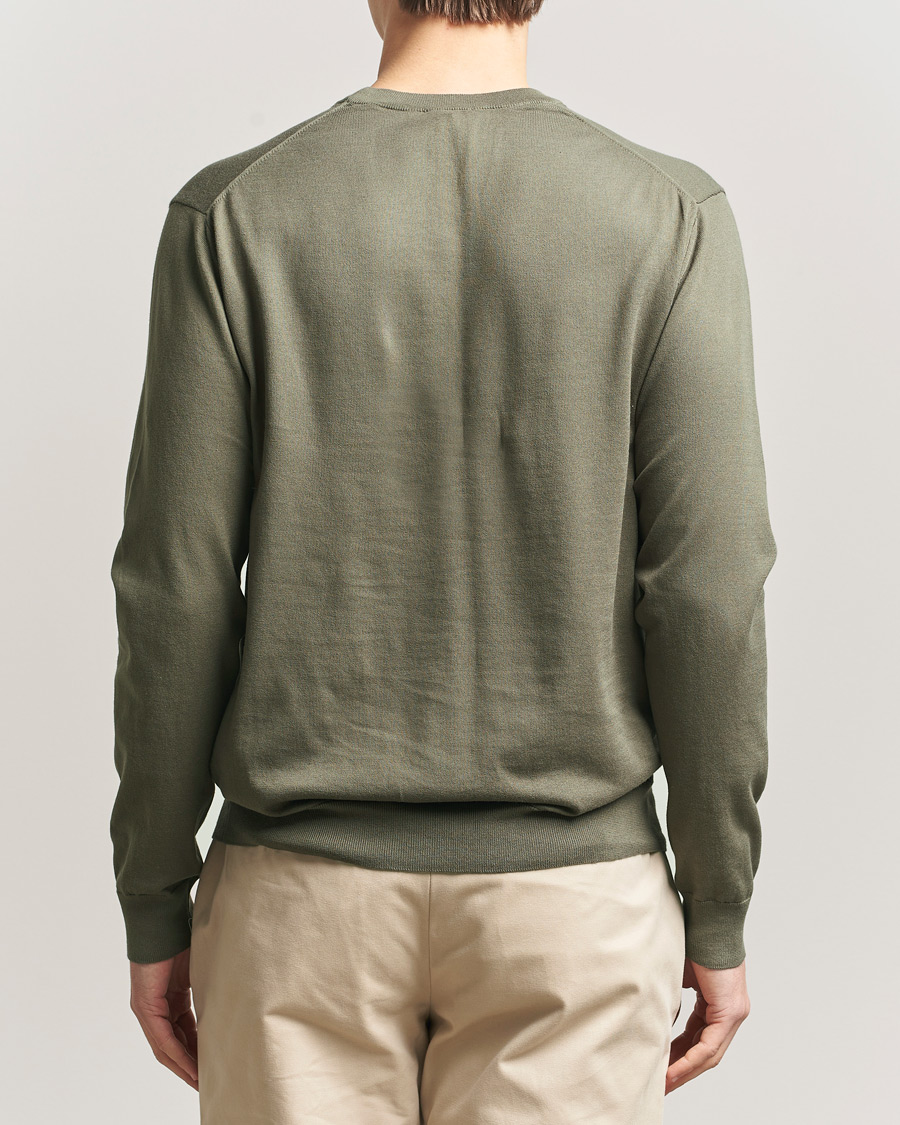 Herre | Trøjer | Sunspel | Lightweight Knitted Cotton Crew Khaki