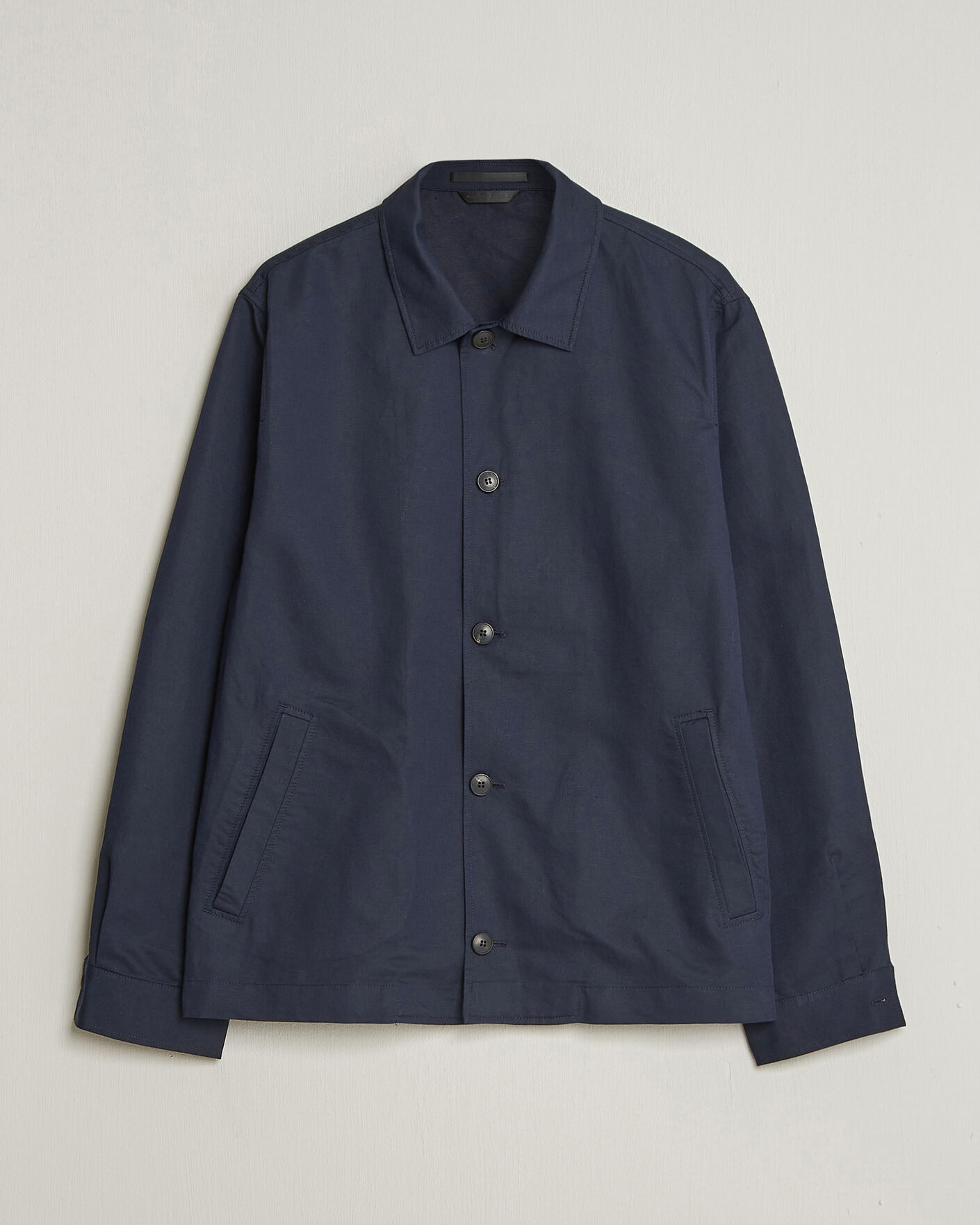 Herre | Jakker | Sunspel | Cotton/Linen Jacket Navy