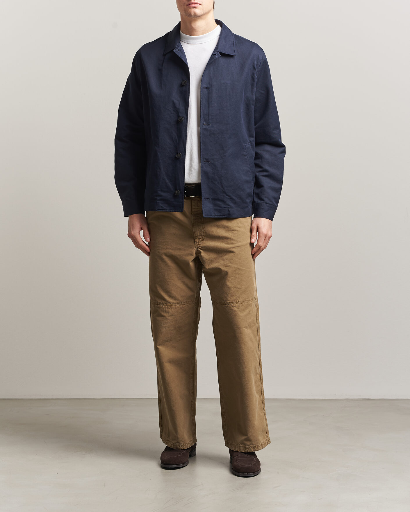 Herre | Jakker | Sunspel | Cotton/Linen Jacket Navy
