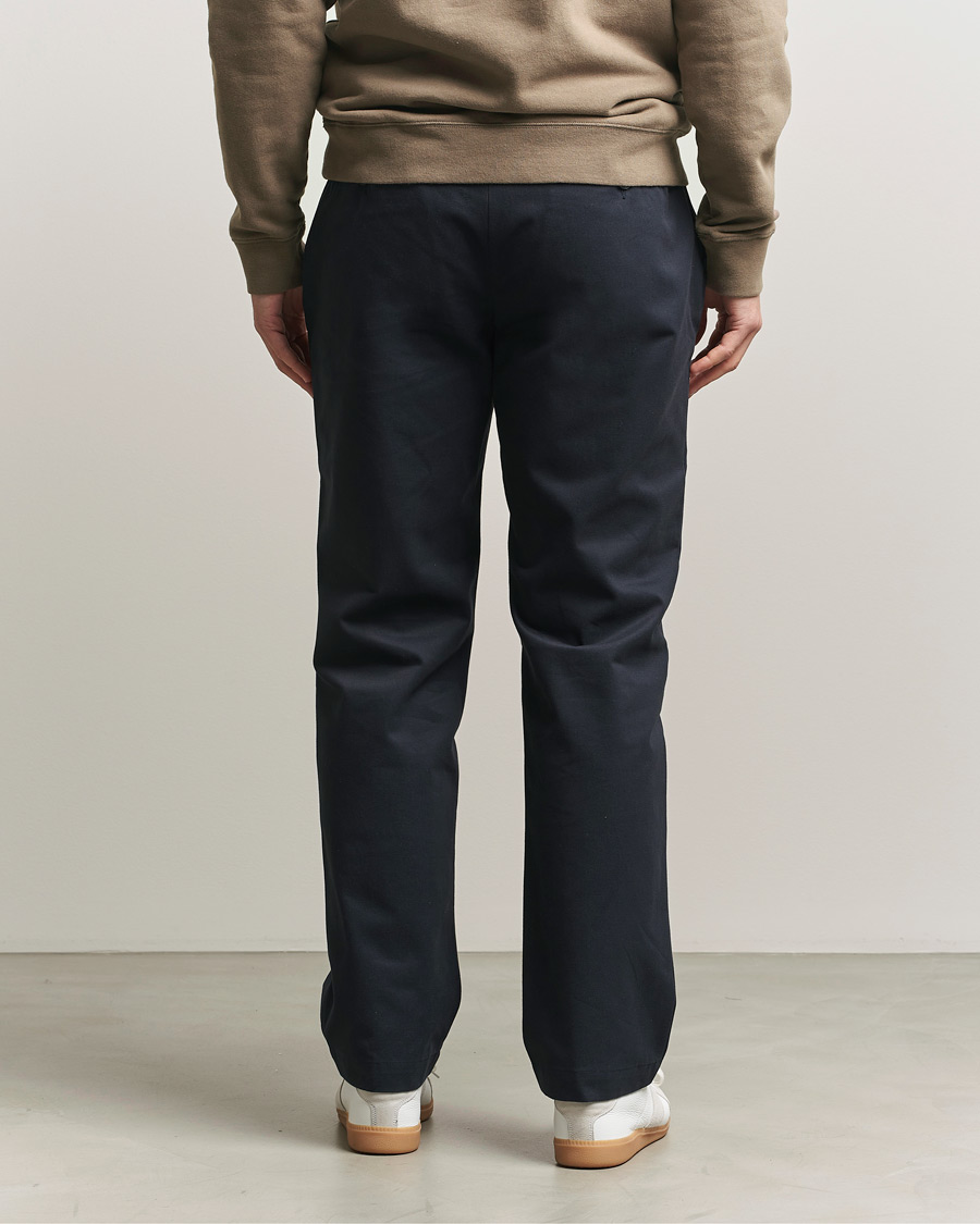 Herre | Bukser | Sunspel | Soft Cotton Drill Trousers Navy