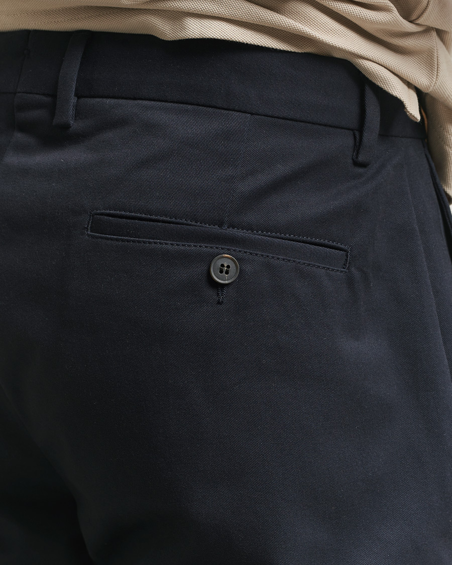 Herre | Bukser | Sunspel | Soft Cotton Drill Trousers Navy