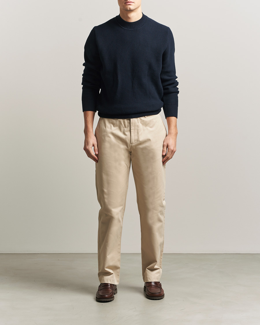 Herre | Bukser | Sunspel | Soft Cotton Drill Trousers Light Stone