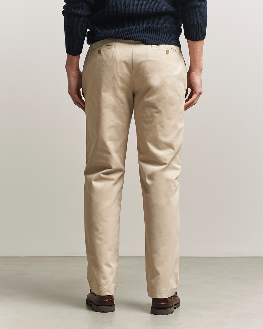 Herre | Bukser | Sunspel | Soft Cotton Drill Trousers Light Stone