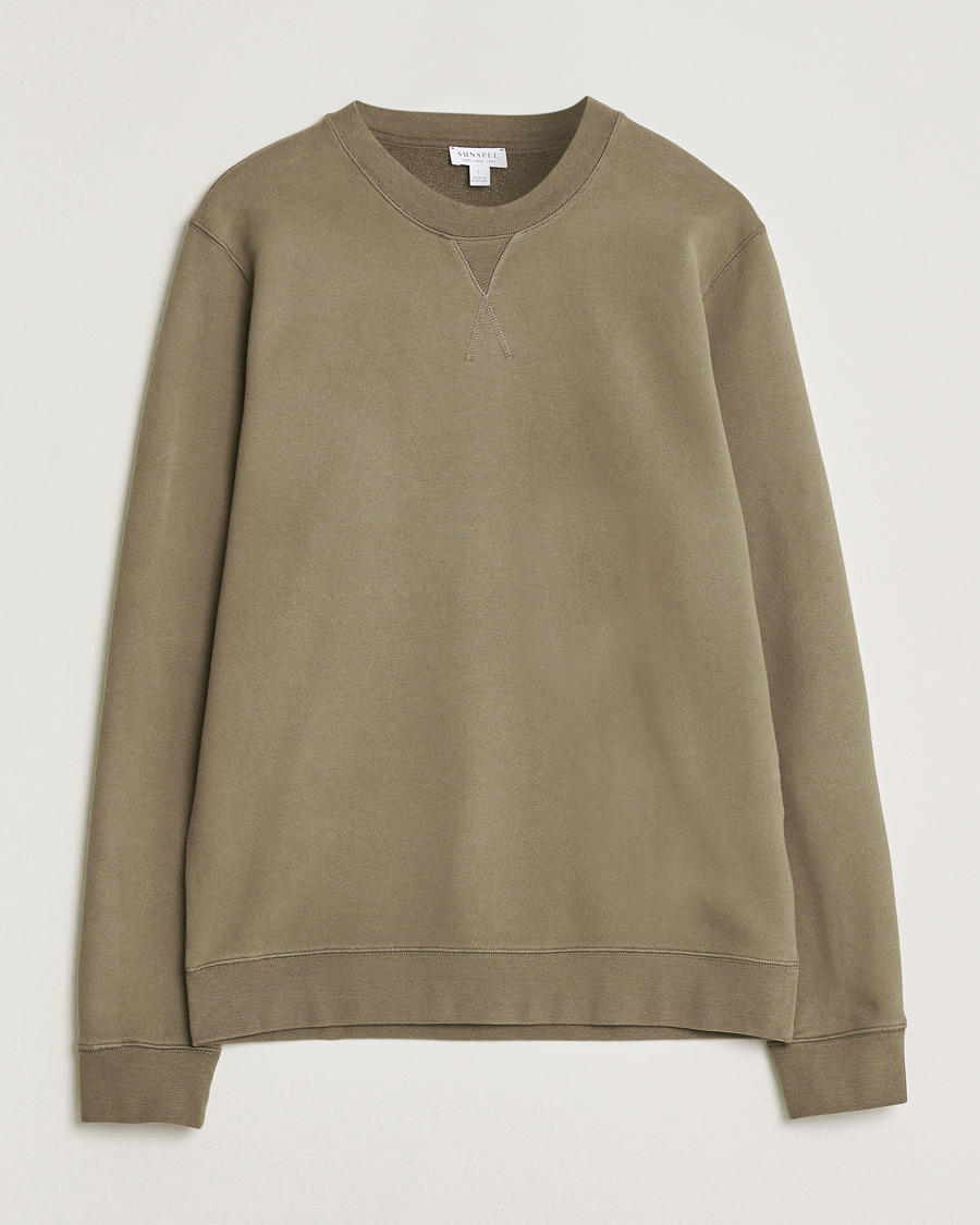 Herre | Trøjer | Sunspel | Loopback Sweatshirt Dark Cedar
