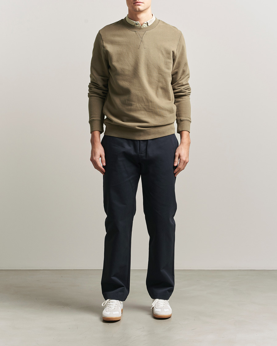 Herre | Trøjer | Sunspel | Loopback Sweatshirt Dark Cedar