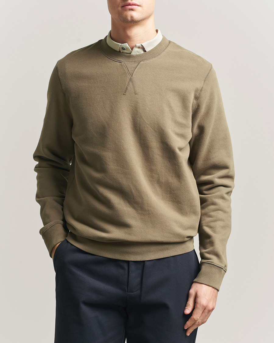 Herre | Trøjer | Sunspel | Loopback Sweatshirt Dark Cedar