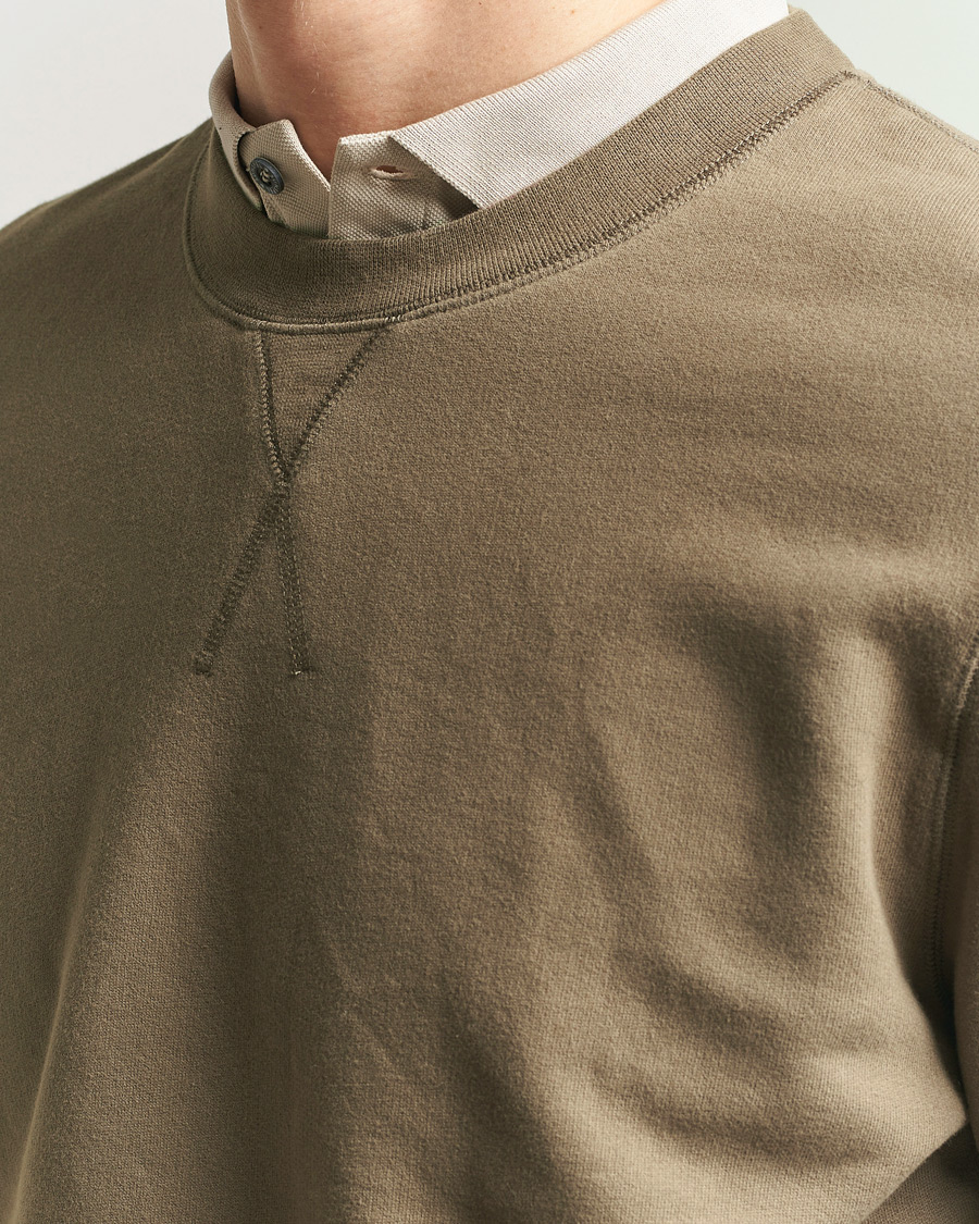 Herre | Trøjer | Sunspel | Loopback Sweatshirt Dark Cedar