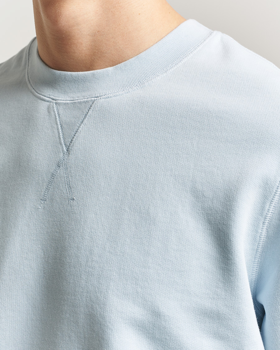 Herre | Trøjer | Sunspel | Loopback Sweatshirt Pastel Blue