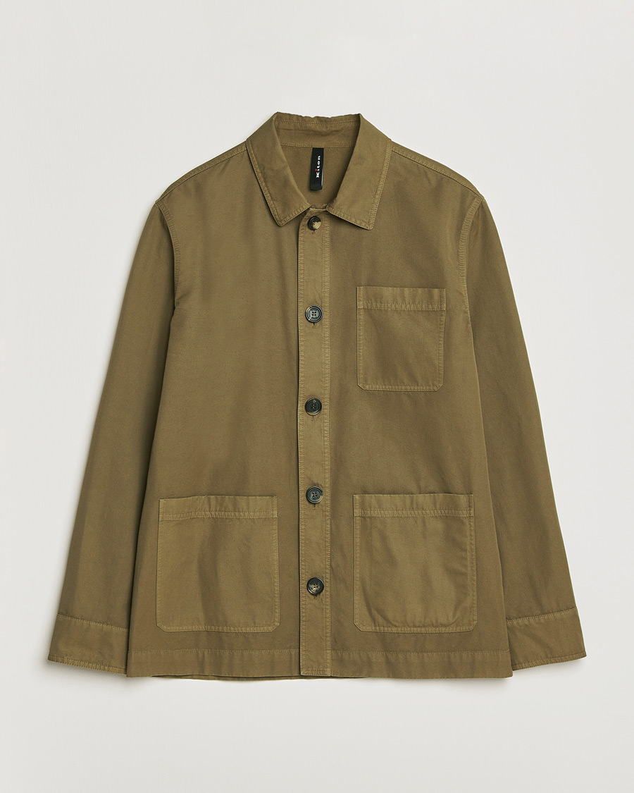 Herre | Jakker | Kiton | Cotton Canvas Chore Jacket Military