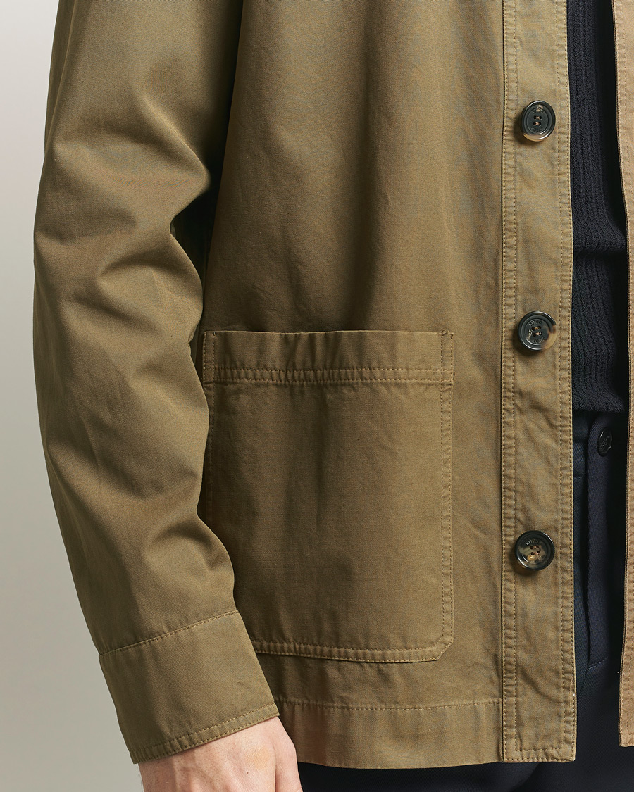 Herre | Jakker | Kiton | Cotton Canvas Chore Jacket Military