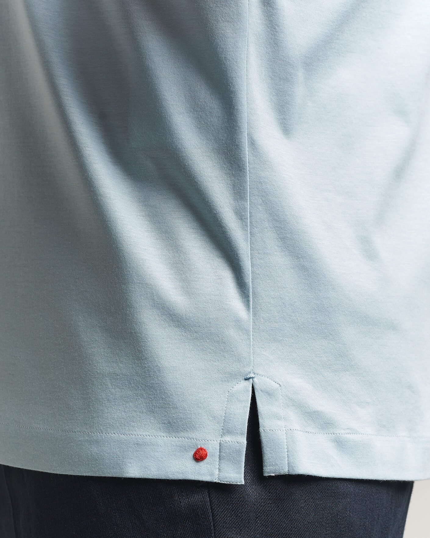 Herre | Polotrøjer | Kiton | Short Sleeve Jersey Polo Sky Blue