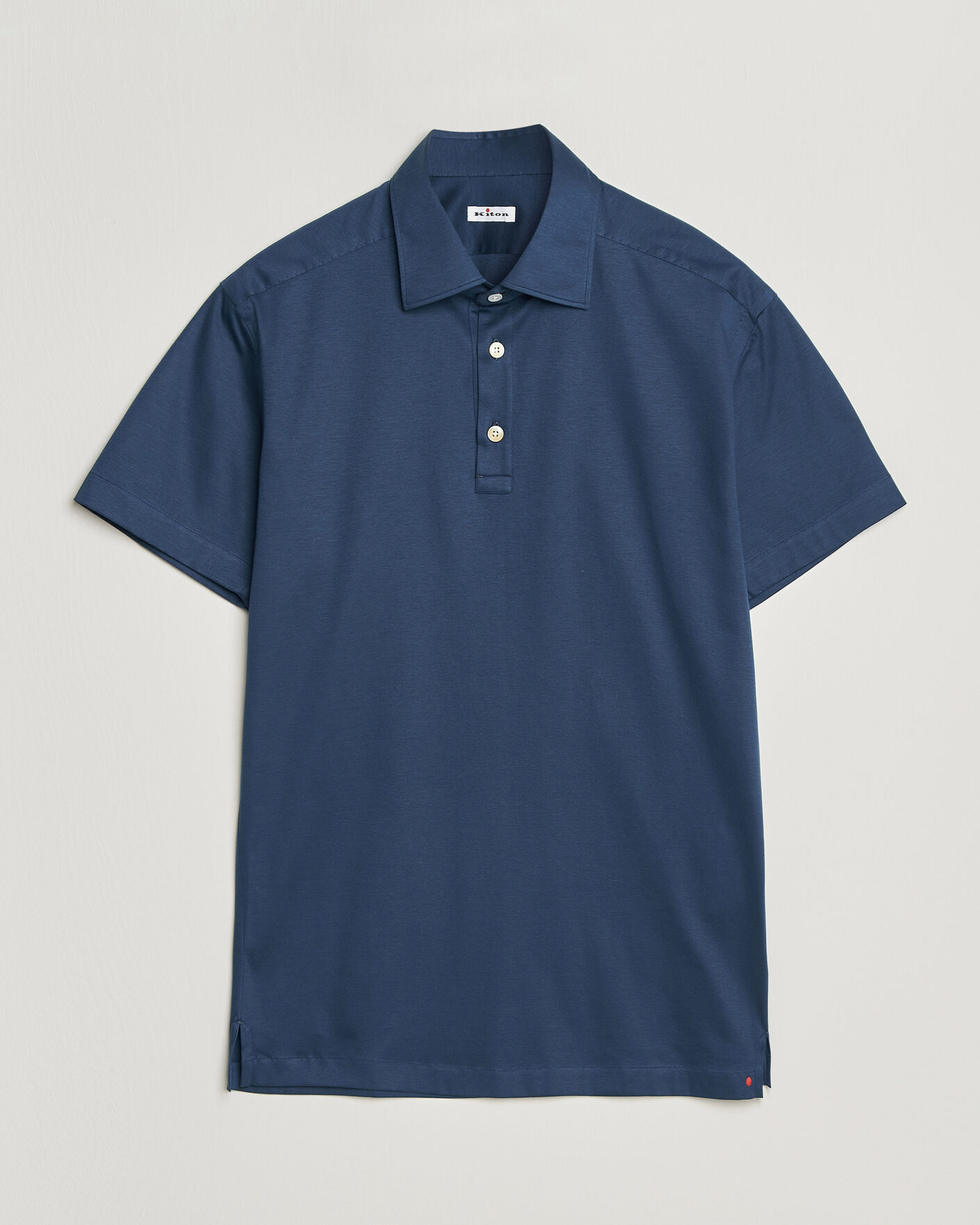 Herre | Polotrøjer | Kiton | Short Sleeve Jersey Polo Dark Blue