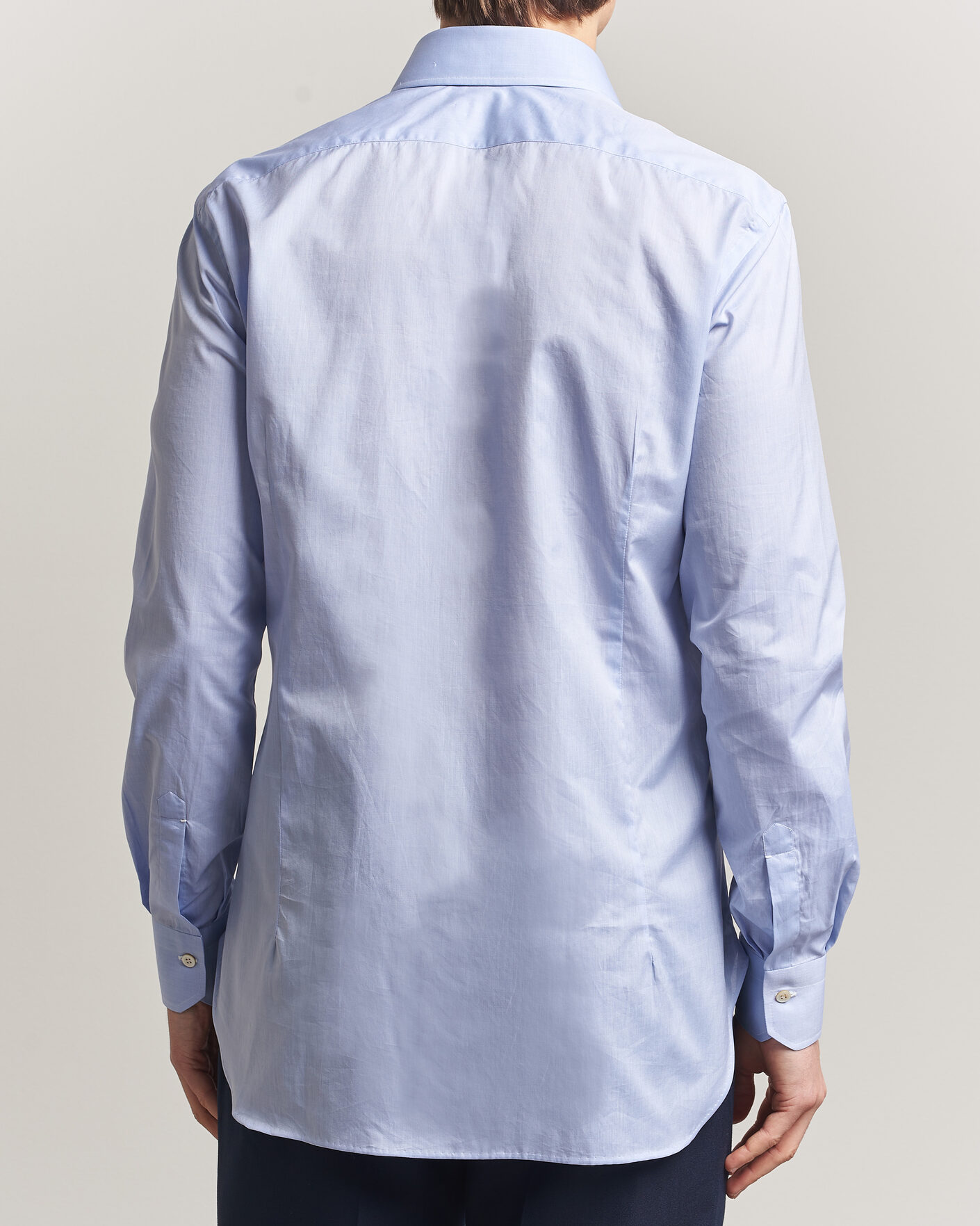 Herre | Skjorter | Kiton | Slim Fit Dress Shirt Light Blue
