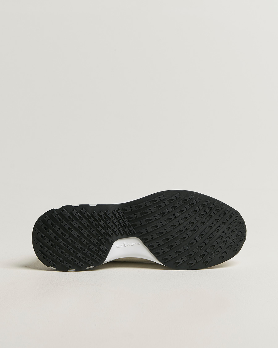 Herre | Sneakers | Kiton | Deerskin Running Sneakers White