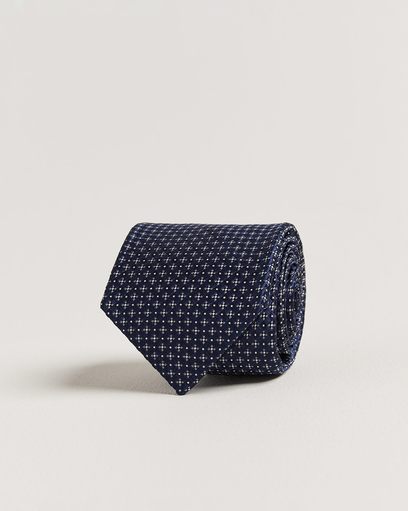 Herre | Kiton Flower Jacquard Silk Tie Navy | Kiton | Flower Jacquard Silk Tie Navy