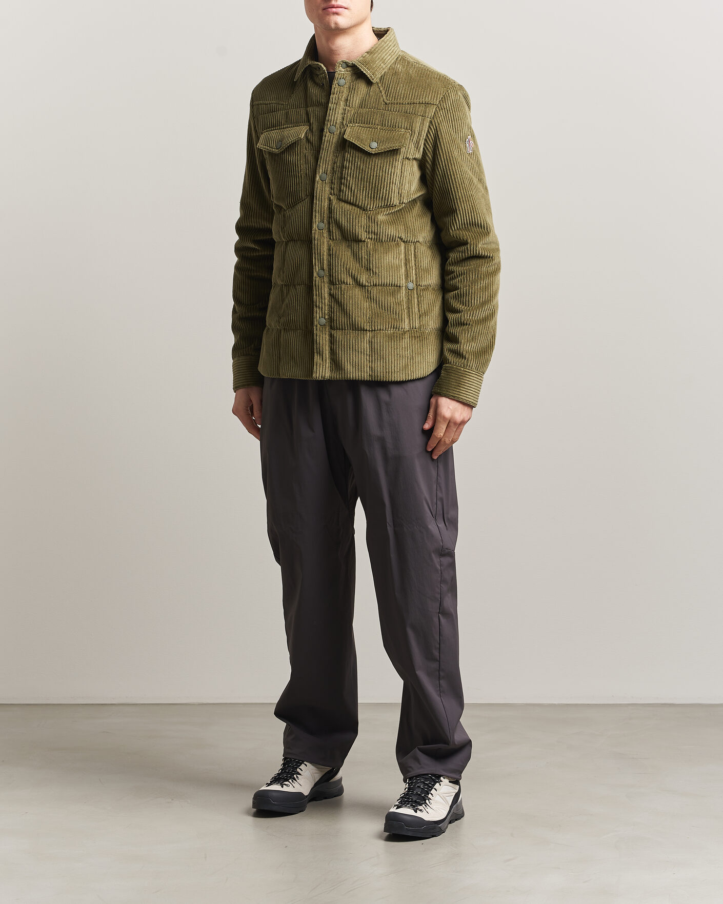 Herre | Jakker | Moncler Grenoble | Gelt Corduroy Shirt Jacket Military Green