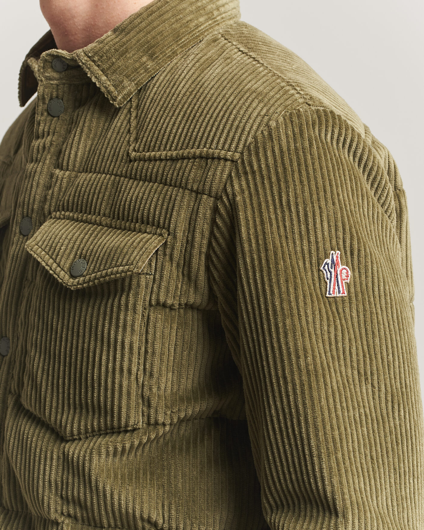 Herre | Jakker | Moncler Grenoble | Gelt Corduroy Shirt Jacket Military Green
