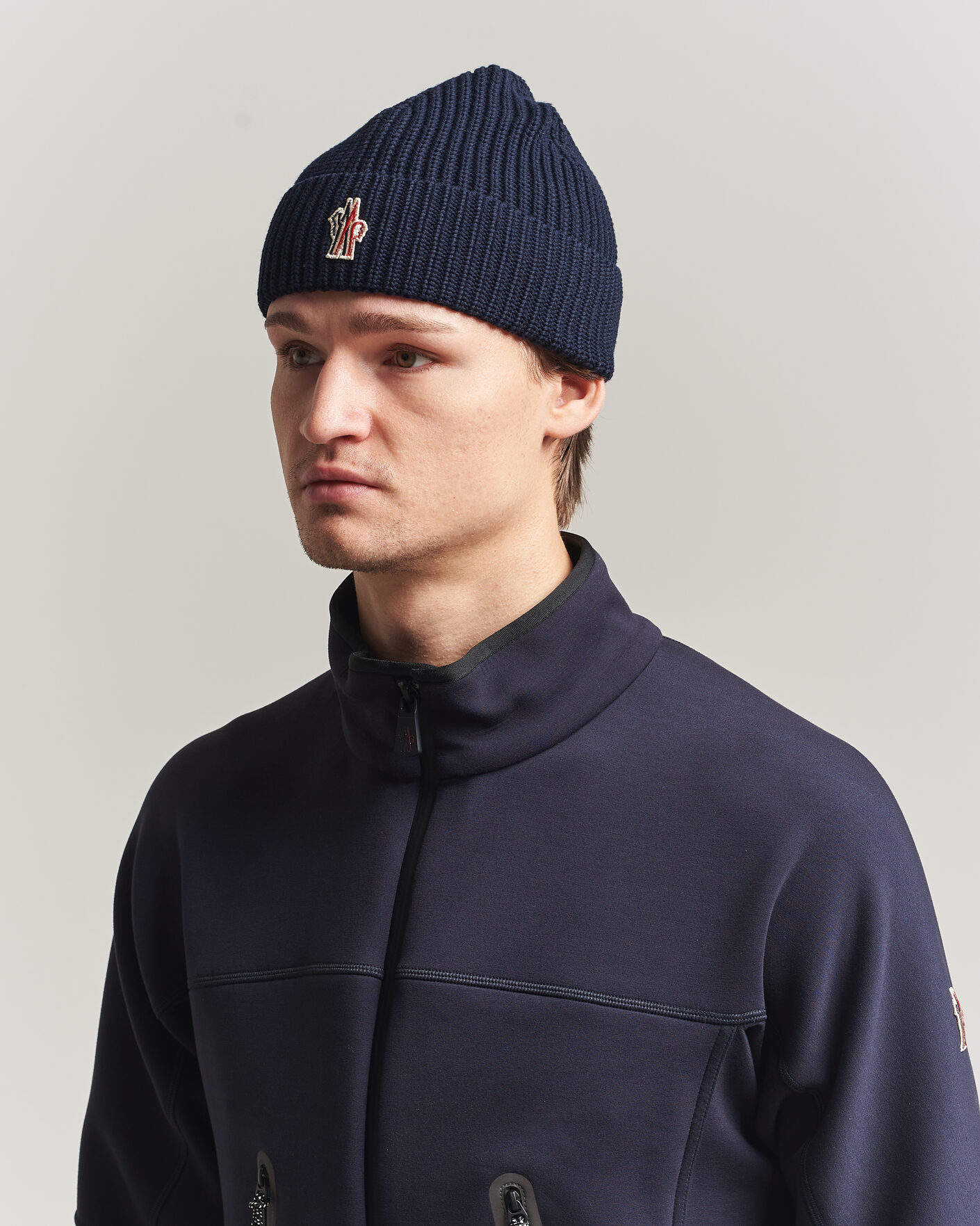 Herre | Huer | Moncler Grenoble | Rib Beanie Navy