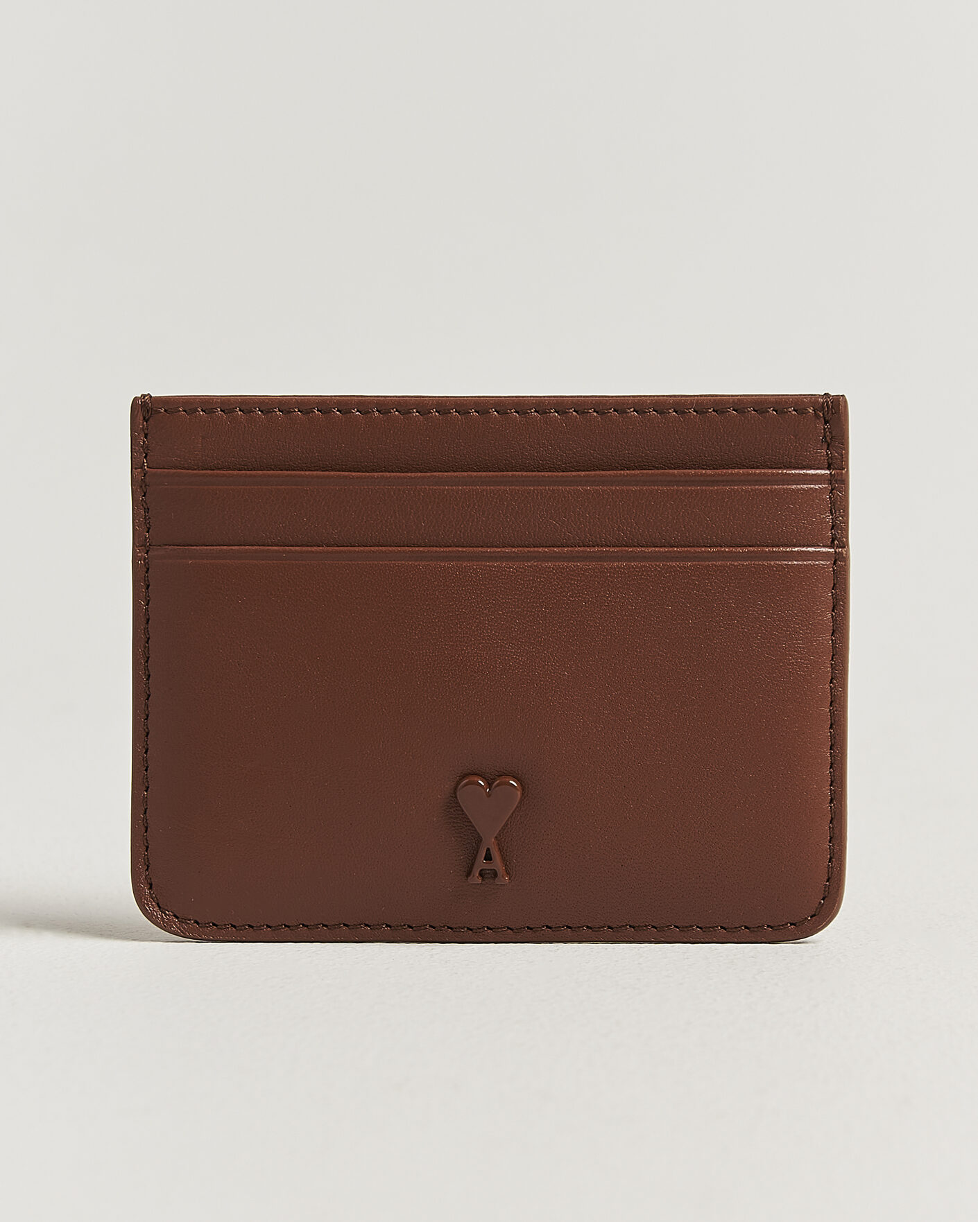 Herre | Punge | AMI | Tonal Heart Logo Card Holder Caramel
