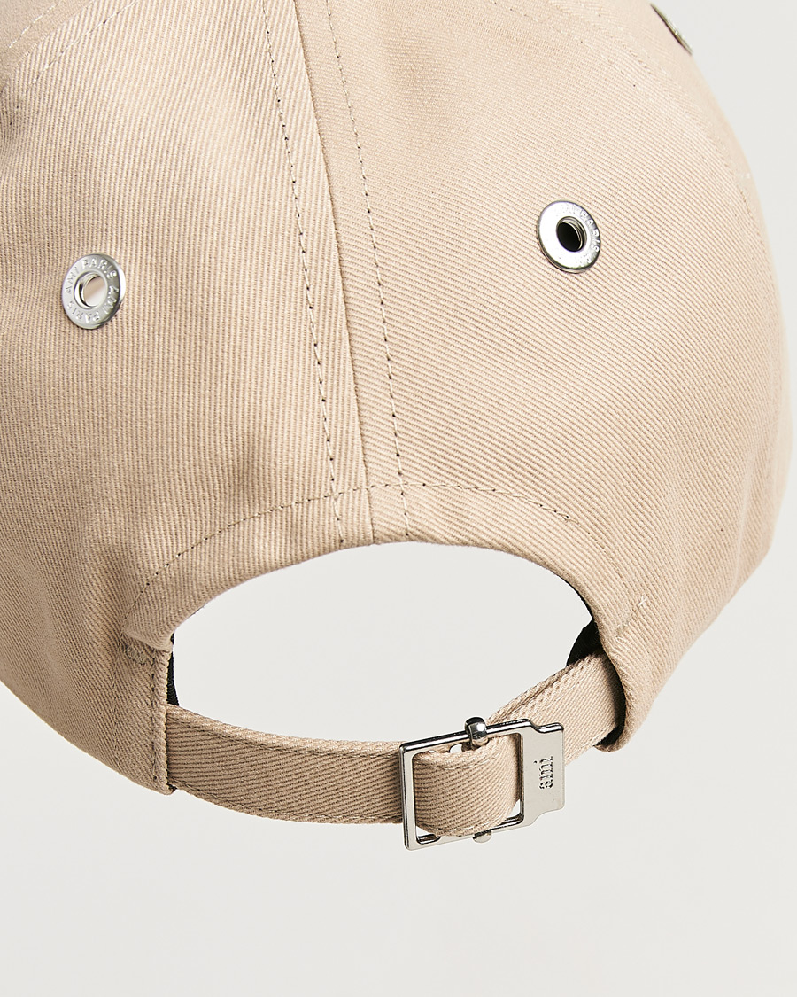 Herre | Hatte & kasketter | AMI | Black Heart Logo Cap Beige Taupe