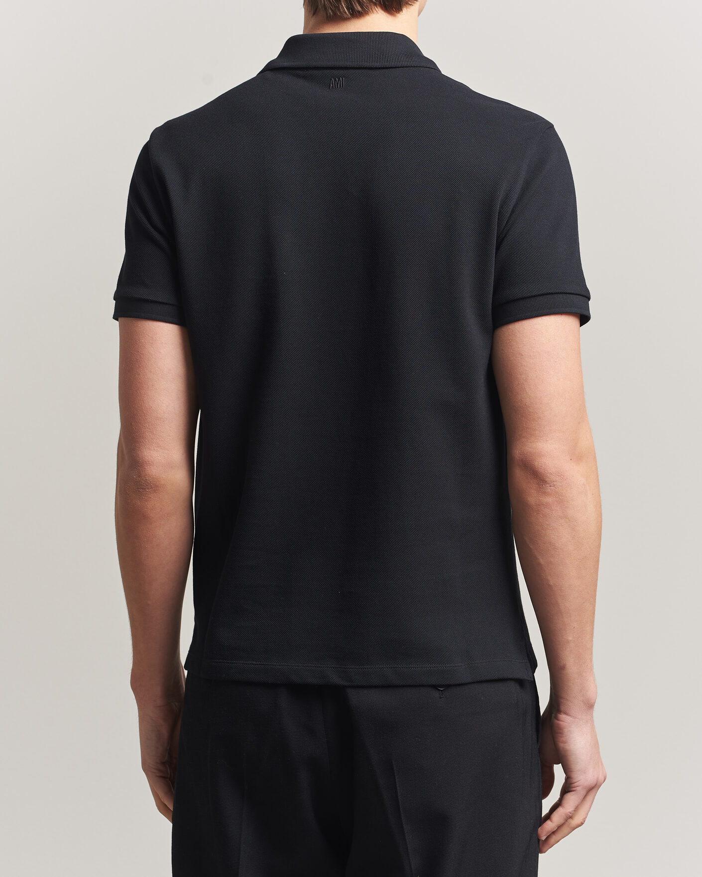 Herre | Polotrøjer | AMI | Contrast Heart Logo Polo Black