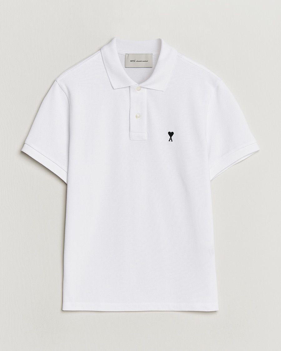 Herre | Polotrøjer | AMI | Contrast Heart Logo Polo White