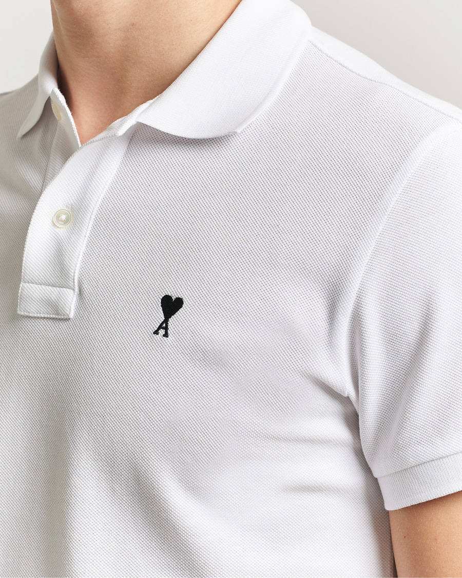 Herre | Polotrøjer | AMI | Contrast Heart Logo Polo White