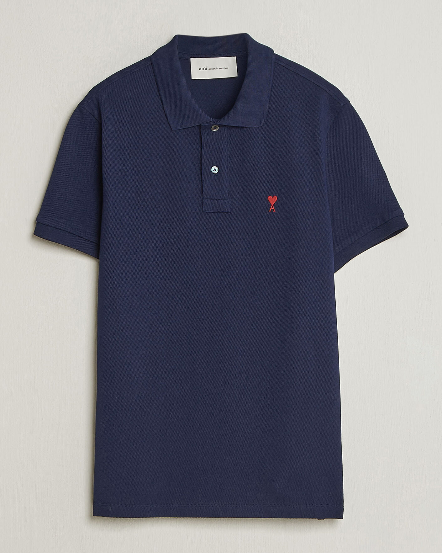 Herre | Polotrøjer | AMI | Heart Logo Polo Navy
